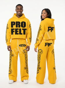 Ensemble de survêtement personnalisé OEM ODM avec logo orné de strass, décontracté, deux pièces, comprenant un sweat à capuche court et un pantalon, tenue de sport décorative - Product Image 5