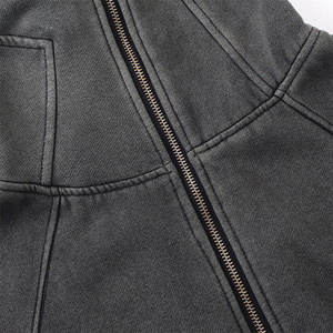 Men's <b>Navy</b> Blue Hooded Pullover <b>Sweatshirt</b> Oversized Long Solid Color Pocket Design Casual Wear Autumn Season 100% Cotton - Product Image 3
