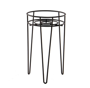 Round Metal <b>Plant</b> <b>Stand</b> Tall Iron Planter Riser Long Leg Flower Pot Holder Indoor Outdoor - Product Image 3