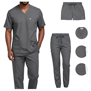 Polyester Spandex Unisex Thời Trang Quần Áo Tẩy Tế Bào Chết Đồng Phục Bộ Y Tế Bệnh Viện Đồng Phục Tẩy Tế Bào Chết Phù Hợp Với Y Tá Chà Bộ - Product Image 6