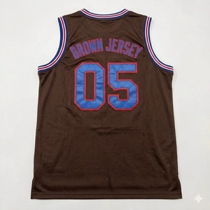 Maillot de basketball personnalisé par le fabricant, col rond, respirant, séchage rapide, tissu en maille 100% polyester, bretelles larges - Product Image 1