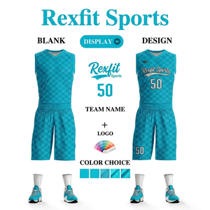 Maillot d'entraînement de basketball Rexfit respirant et durable, personnalisable avec le nom de l'équipe – Direct Usine OEM - Product Image 5