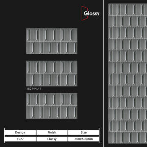 Azulejos de Pared de Cerámica con Acabado Brillante y Elegante de 12x24 Pulgadas para Aplicaciones en Paredes Interiores de Baños y Cocinas con Estilo - Product Image 1