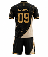 Ensemble de maillots de football personnalisés pour hommes grandes tailles, dernier uniforme d'équipe, design unique, kit sportif à sublimation partielle sur le devant, vente en gros