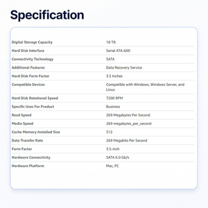 <span class=keywords><strong>WD1005FBYZ</strong></span> ฮาร์ดไดรฟ์ 1TB HDD SATA 7200RPM <span class=keywords><strong>WD1005FBYZ</strong></span>-01YCBB2 อุปกรณ์เสริมคอมพิวเตอร์ระดับองค์กรเพนไดรฟ์กล้องวงจรปิด NAS CMR - Product Image 2