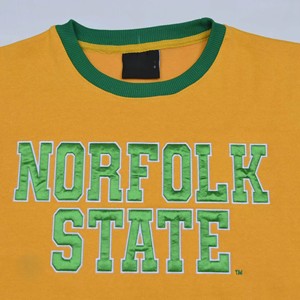 เสื้อสเวตเชิ้ตคอกลม Norfolk State สำหรับผู้ชาย ทรงปกติ สีเหลืองเขียว ผ้าฟลีซ สวมใส่สบายๆ ขายส่ง - Product Image 3