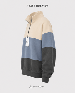 Nueva Sudadera con Capucha Oversize para Mujer, Estampada en Poliéster/Algodón Ecológico, Color Sólido en la Parte Delantera, Estilo Urbano, Otoño - Product Image 5
