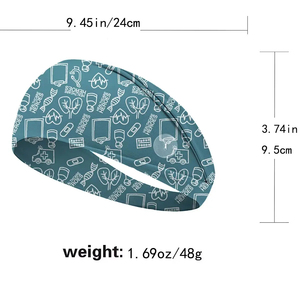 Accesorios para el Cabello a la Moda, Diadema Metálica Unisex Estilo Punk, Diseño Sublimado para Deportes y Fitness, Cuatro Estaciones - Product Image 1
