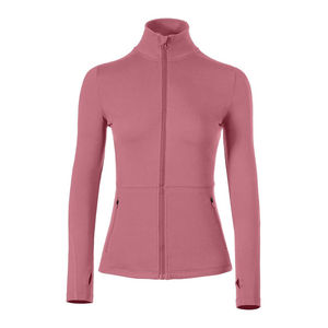 Women's <b>Cropped</b> Stand Collar Yoga Jacket Slim Fit Workout <b>Zip</b> <b>Up</b> with Windproof Panels Breathable Running Cover for Outdoor - Product Image 2