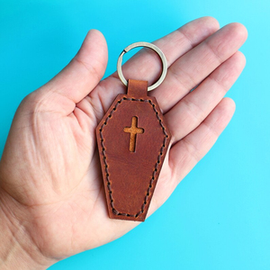 Genuine Leather Bottle Opener Braided Leather <b>Key</b> Chain Car <b>Key</b> Fob Laser Embossed Printing Luxury Christmas Gift - Product Image 6