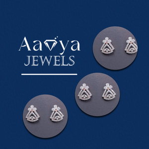 Fashion Jewelry <b>Earrings</b> <b>Silver</b> Diamond <b>Earrings</b> square Buy Direct From Supplier - Product Image 3