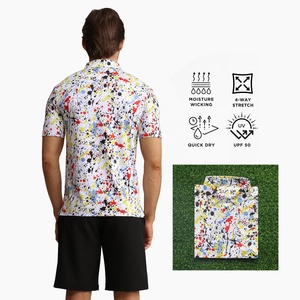 ซิปปักลายคุณภาพสูงแบบกำหนดเองสำหรับเสื้อโปโล |   ขนาด 4XL |   ดูดซับความชื้นและแห้งไว |   เสื้อผ้ากอล์ฟ - Product Image 2