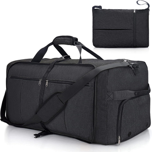 Unisex Gym Duffle Bag 40-55L Polyester Large Capacity Zipper Closure Adjustable Strap Casual Sports Travel Bag - Product Image 1