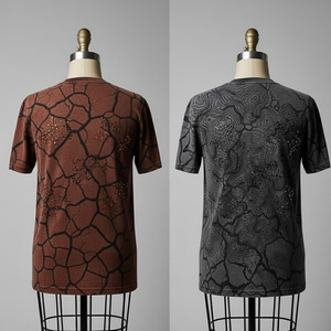 T-shirt personnalisé en gros, haute qualité, écologique, décontracté d'été, 100% coton, séchage rapide, respirant, épaules tombantes, avec strass - Product Image 5