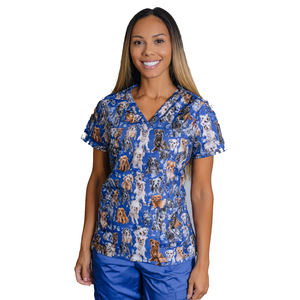 Hauts de travail extensibles pour toilettage canin pour femmes, uniformes de toilettage pour animaux de compagnie, vêtements de toilettage pour chiens, hauts de toilettage pour animaux de compagnie, vente en gros - Product Image 6