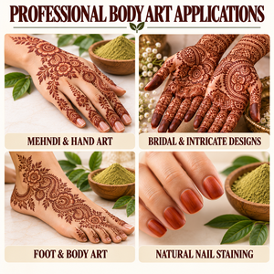 Henna en Polvo BAQ Microfina Triplemente Tamizada para Arte Corporal, Tatuajes Mehndi, Tinte para Uñas, Proveedor, Fabricante y Exportador de Henna a Granel de la India - Product Image 4