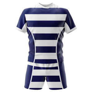 Uniforme de rugby professionnel pour hommes adultes avec coutures renforcées, tissu flexible, design respirant pour un confort supérieur - Product Image 2
