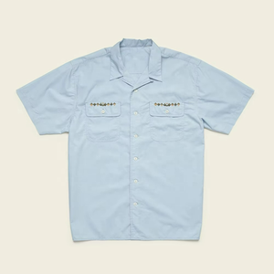 Camisa de Manga Corta Personalizada de Alta Calidad para Hombre, Diseño Bordado en Tela de Velour con Nylon en Toda la Superficie - Product Image 5