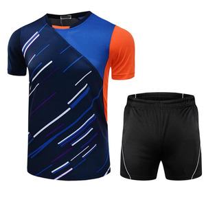 Ropa de Tenis de Mesa Personalizada con Etiqueta Privada, Camiseta y Pantalones Cortos de Bádminton de Secado Rápido para Hombre, Uniforme de Tenis de Mesa Transpirable - Product Image 2