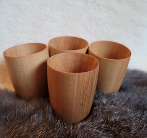 Verre à boisson en bois moderne, verre à boire en bois naturel, vaisselle en bois de qualité supérieure, verre écologique pour la maison - Product Image 2