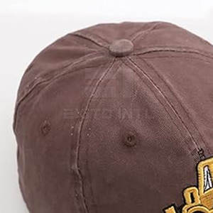 Gorras de Béisbol Bordadas con Logotipo Personalizado al por Mayor, Unisex, Ajustables, Transpirables, Impermeables, 100% Algodón, Ligeras - Product Image 6