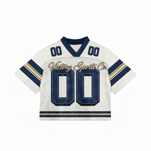Breathable Custom OEM High Quality Sublimation Polyester Terry Fabric American Football Sportswear Shirt Short Plus Size Summer - Product Image 1