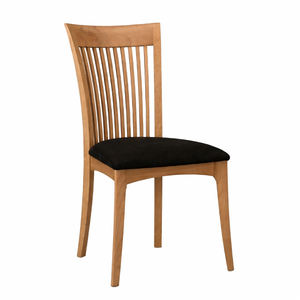 Chaise de salle à manger moderne en teck indonésien à dossier à lattes, écologique, durable, avec un cadre en bois robuste, élégante, pour hôtel, maison, salle à manger - Product Image 2