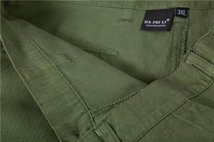กางเกงขาสั้น OG-107 รุ่นสงครามเวียดนาม สีเขียวมะกอกล้วน ผ้าฝ้ายแท้ 100% ระบายอากาศได้ดี ทรงวินเทจ เอวกลาง ความยาวระดับเข่า บริการ OEM - Product Image 4
