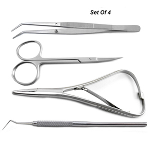 Kit d'outils de nettoyage dentaire, ciseaux en acier inoxydable, pinces, sonde, hygiène dentaire, ensemble d'instruments professionnels pour soins bucco-dentaires - Product Image 1