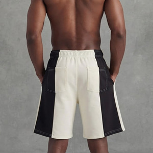 Nouvel Arrivage Short de Sport Homme en Molleton 100% Coton Uni Bicolore Séchage Rapide Style Urbain Taille Élastique Confortable Streetwear Tendance - Product Image 2