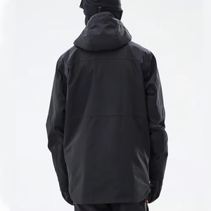 Winter <b>Jacket</b> for Couples Cotton-Padded Hooded <b>Ski</b> <b>Jacket</b> Waterproof Windproof Zipper Nylon Outdoor <b>Jacket</b> - Product Image 2