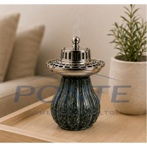 Antique Brass Incense Burner with Vented Lid Traditional Dhoop Dani & Bakhoor Holder For Home Purification Meditation <b>Decor</b> - Product Image 6