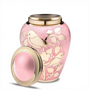 Urna para Adultos Blessing Birds, Color Rosa Perla y Dorado Polido - Product Image 2