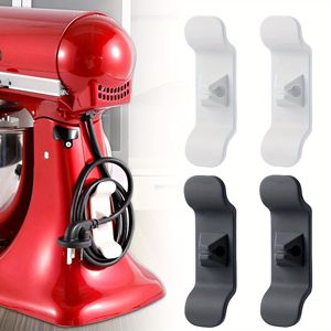 4 Pack Cable Organizer Adhesive Cable <b>Wrap</b> Holder Keeper for Blender Coffee Maker Cable Management Accessories for <b>Kitchen</b> - Product Image 1