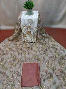 Nuevo producto: Tela de chifón con diseño floral y pedrería, estilo somalí Fransawi Dirac, de primera calidad, ideal para prendas festivas. - Product Image 6