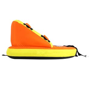 Inflatable <b>Towable</b> Tube for Boating 1-2 Riders 340 Lbs Capacity Water Sport Tube with Deck Seats Backrest for Boating Deck - Product Image 2