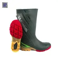AP <b>Boots</b> 2015 Ultimate Hijau Safety <b>Boots</b>-Steel Toe PVC Protective Footwear Waterproof <b>High</b> Durability - Product Image 3