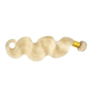 Extensions de cheveux indiens blonds double trame non-Remy, ondulés, tissés à la machine, 20 pouces - Product Image 3
