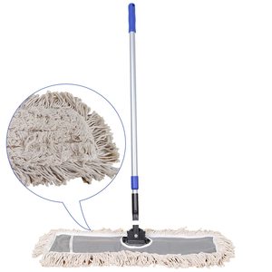 Mopa de algodón absorbente de gran tamaño para limpieza del hogar, con mango largo, de algodón puro, ¡la más vendida! - Product Image 3