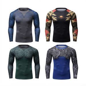 Lowe Sales Rash Guard – Vêtement à séchage rapide, sublimé, à manches longues, compressif, pull-over, pour homme, athlétique, gym, fitness, sous-vêtement de base - Product Image 5