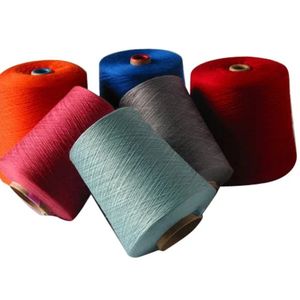 Fil de coton recyclé écologique cardé NE 24s/1, textiles durables antibactériens, vente en gros pour vêtements et autres articles - Product Image 5