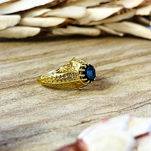 Trendy Boho Black Onyx Engagement <b>Ring</b> Bohemia Tribal Brass Jewelry Women 18K <b>Gold</b> Plated Geometric <b>Cocktail</b> <b>Ring</b> Third Party - Product Image 5