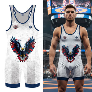 Singlet de Lucha Libre Sublimado para Jóvenes con Equipamiento de Lucha Libre, Uniforme de Lucha Libre para Hombres, Singlets de Lucha Libre Personalizados OEM para Adultos - Product Image 4