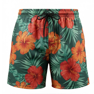 Short de bain imprimé par sublimation pour hommes, boardshorts personnalisés, vêtements de plage, short de bain pour hommes, prix de gros - Product Image 5