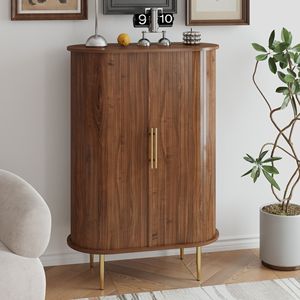 Portabottiglie Multifunzionale per 12 Bottiglie, Mobile Bar in Stile Rustico per Soggiorno e Cucina - Product Image 2