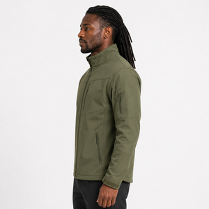 Veste d'hiver nouvelle, veste softshell personnalisée, vêtements de travail d'hiver pour hommes, coupe-vent, imperméable, polaire, fermeture éclair, veste softshell. - Product Image 4