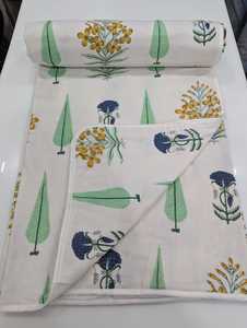 Ethnic Luxury Handmade Block Printed Cotton Dohar All-Season Give Looks Luxury Your Bedroom In All Occasion Buy At Bulk - Product Image 2