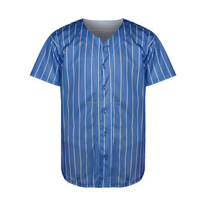 Faites votre propre vente en gros de maillots de baseball à manches courtes personnalisés uniformes d'équipe maillots de style coréen maillots Hip Hop - Product Image 1