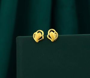 ต่างหูทองคำแท้ 22K ดีไซน์ใบไม้เปลวไฟ งานแฮนด์เมด สำหรับผู้หญิง ของขวัญแต่งงาน งานวิวาห์ เครื่องประดับทองคำแท้คุณภาพสูง - Product Image 3