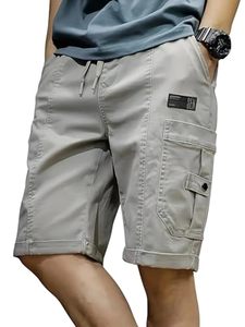 Shorts cargo amples pour hommes, style utilitaire confortable, shorts cargo d'extérieur pour hommes, design multi-poches robuste - Product Image 4
